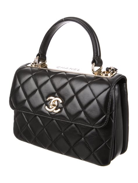 chanel cc flap bag with top handle|chanel quilted single flap bag.